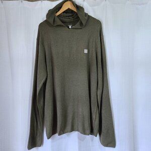 Bench Hooded Sweater Men's XXL Long Sleeve Green Pullover Long Sleeve Top